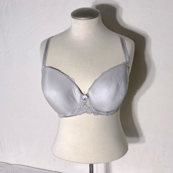5/$25 Victoria’s Secret Light Grey Dream Angels Lined Demi Bra 34DDD/34F - Picture 1 of 13